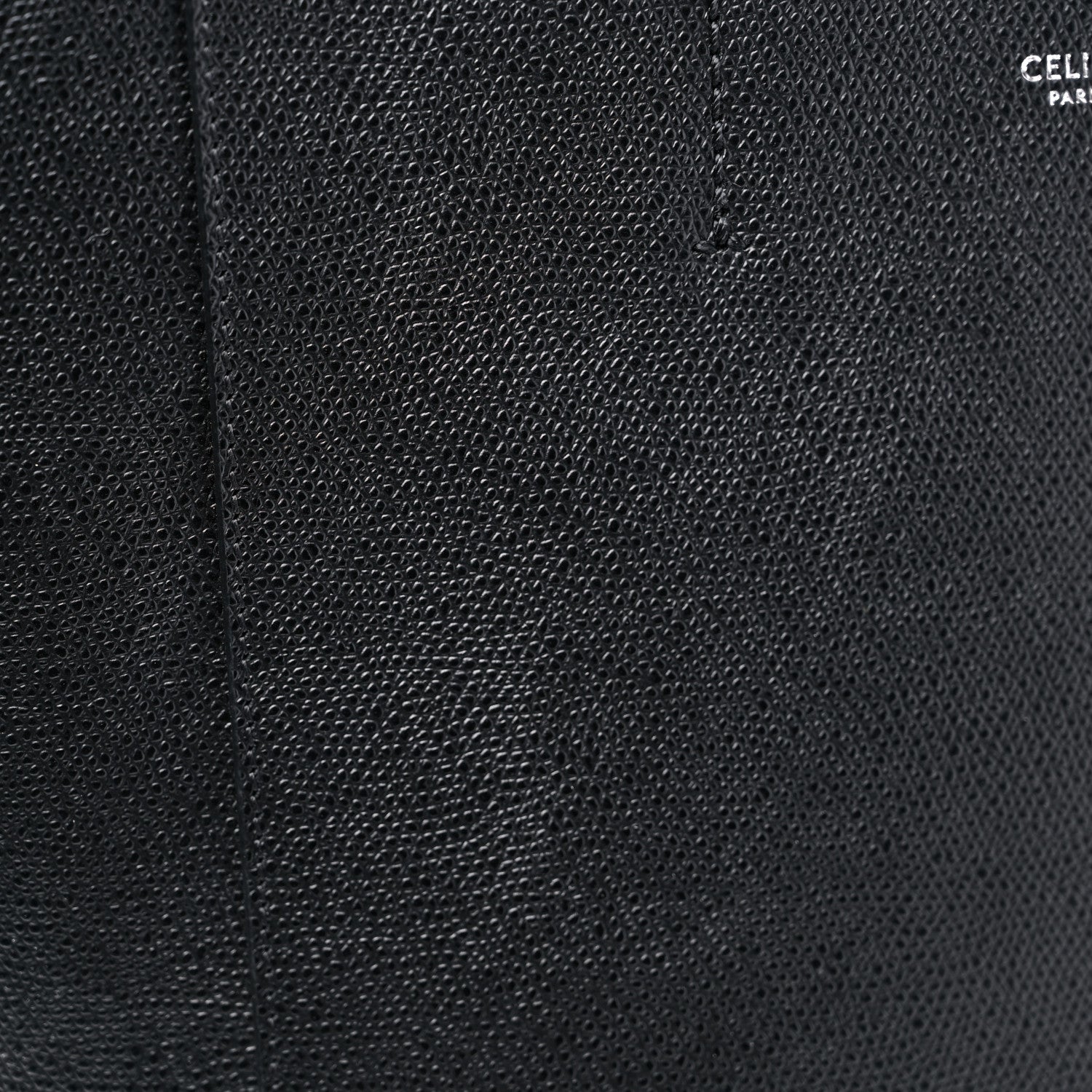 Celine Grained Calfskin Small Vertical Cabas Black 11 of 11