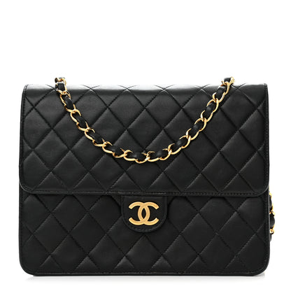 Chanel Lambskin Quilted Small Single Flap Bag Black 1 of 13