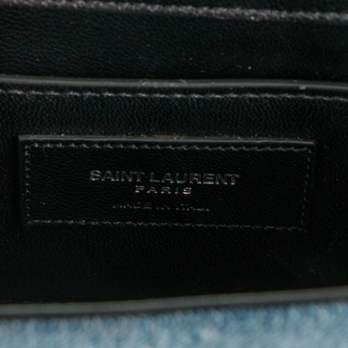 Denim Small Classic Monogram Satchel Blue