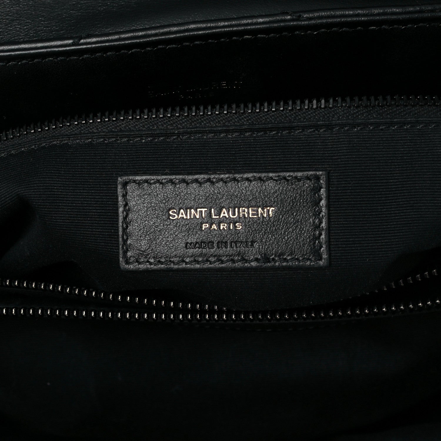 Saint Laurent Calfskin Y Quilted Monogram Medium Loulou Chain Satchel Black 9 of 11