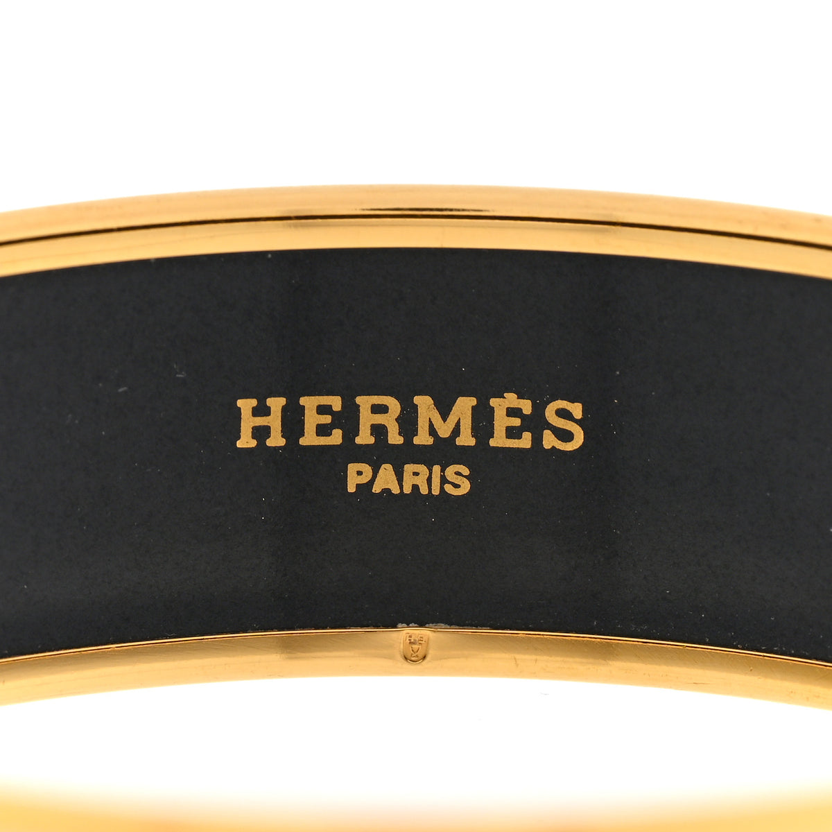 Enamel Printed Petits Chevaux de Hongrie Wide Bracelet 65 Potiron