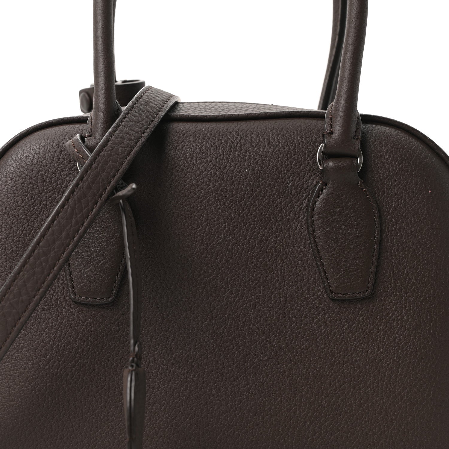 The Row Matte Grained Calfskin India 10 Deep Brown 13 of 17