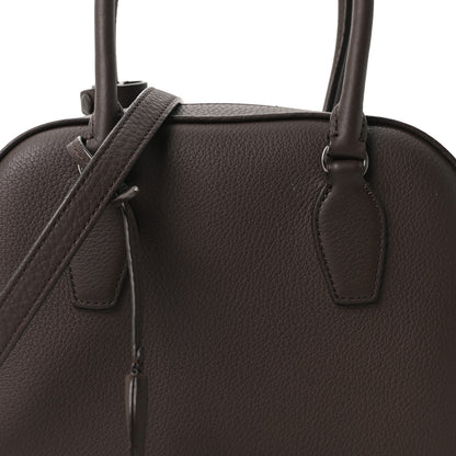 The Row Matte Grained Calfskin India 10 Deep Brown 13 of 17