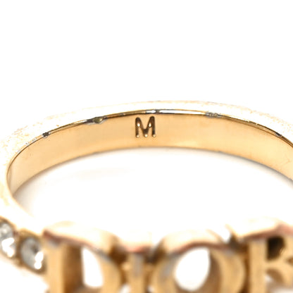 Christian Dior Metal Crystal Dio(R)evolution Ring M 52 6 Gold 4 of 4