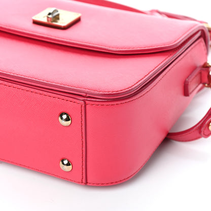 MCM Saffiano Milla Crossbody Pink 8 of 8
