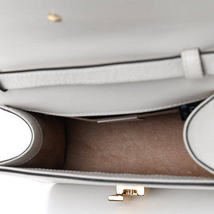 Gucci Calfskin Mini Sylvie Top Handle Bag White 4 of 4