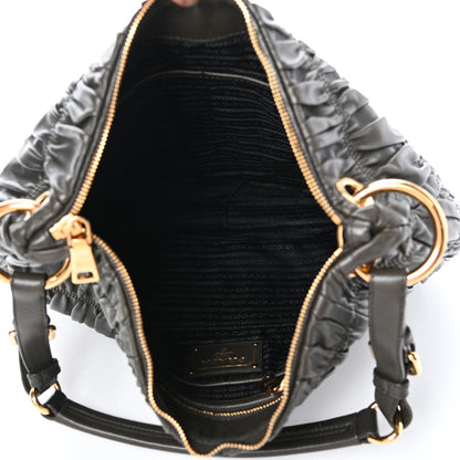 Prada Nappa Gaufre Hobo Militare 5 of 9