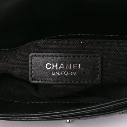 Chanel Calfskin Quilted CC Uniform Flap Belt Bag Black 6 of 13