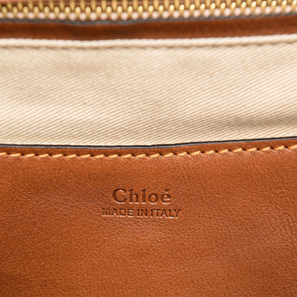 Chloe Suede Medium Lexa Shoulder Bag Mustard Brown 6 of 6