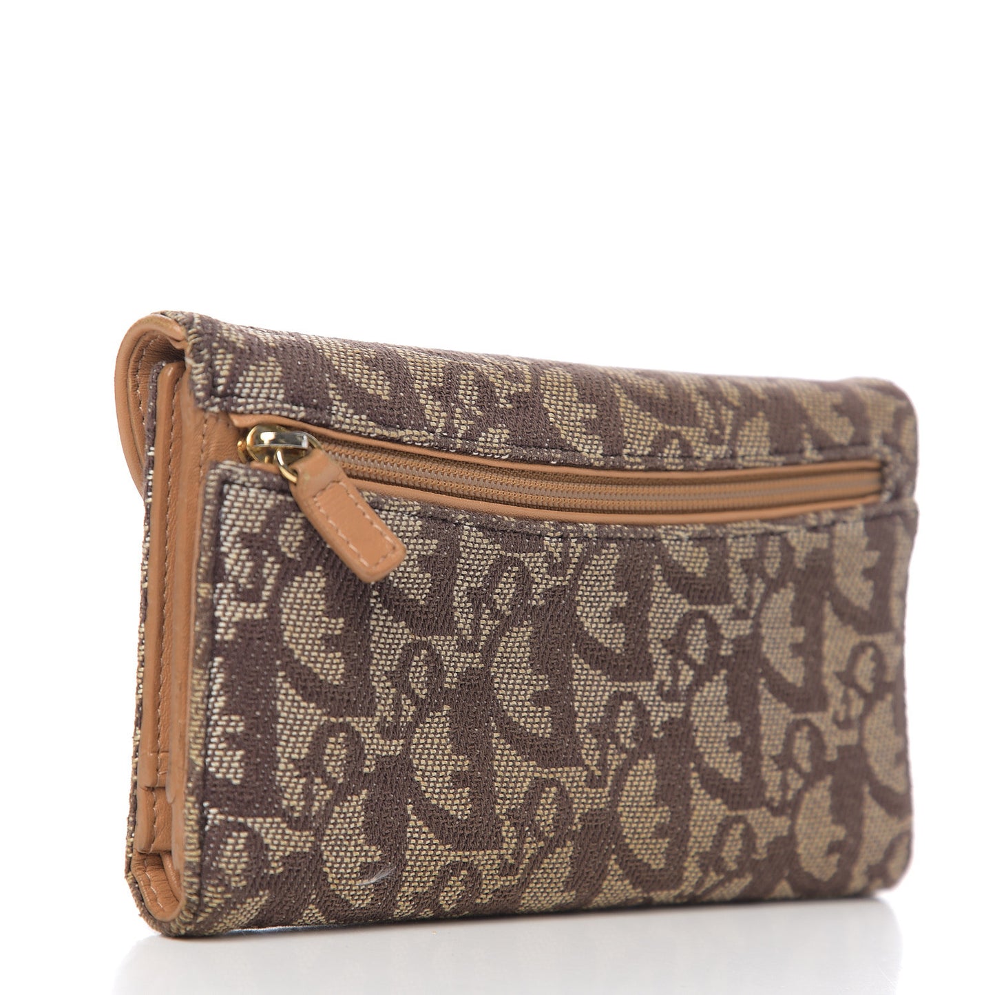 Monogram Saddle Wallet Beige