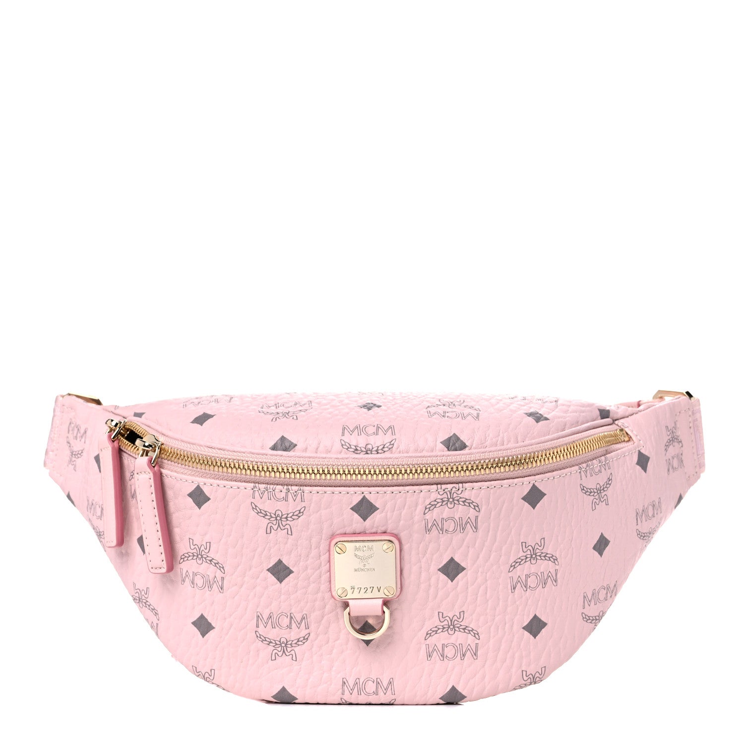 MCM Visetos Small Fusten Belt Bag Powder Pink 1 of 8