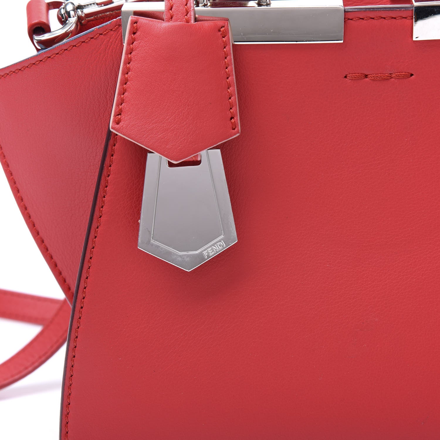 Fendi Vitello Dolce Mini 3jours Tote Fiamma 9 of 10