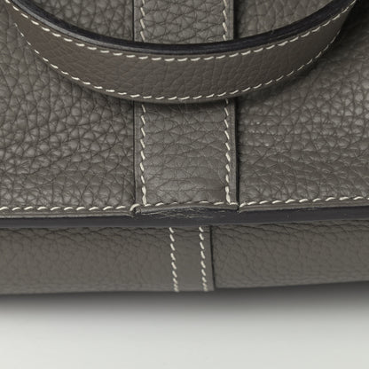 Hermes Taurillon Clemence Halzan 31 GM Etain 6 of 6