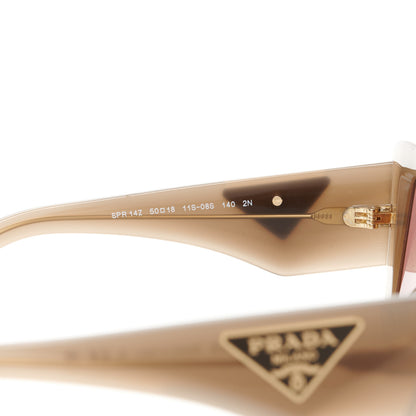 Prada Acetate Symbole Sunglasses SPR 14Z Taupe 5 of 8