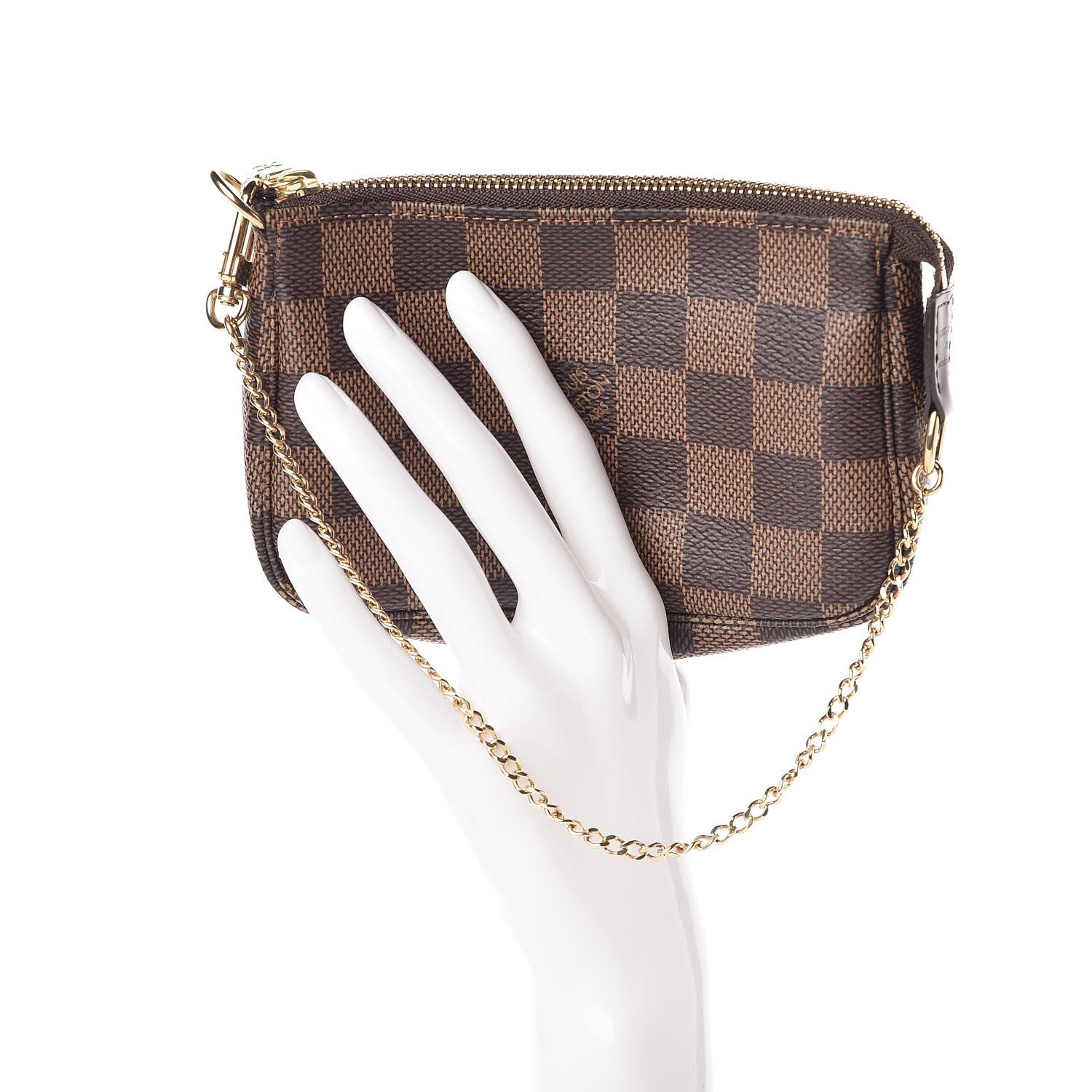 Louis Vuitton Damier Ebene Mini Pochette Accessories 2 of 9