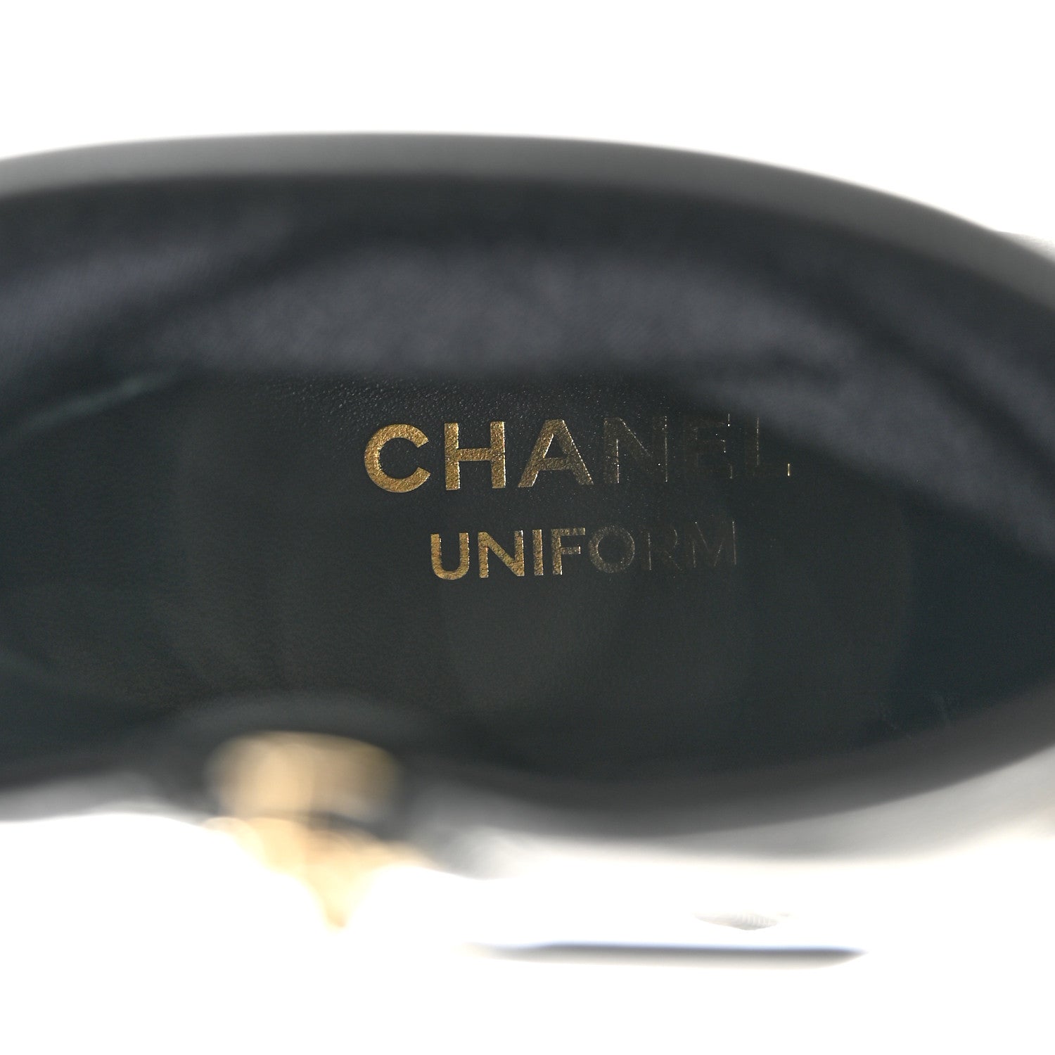 Chanel Stretch Lambskin Cap Toe CC Uniform Short Boots 36 Black 7 of 10