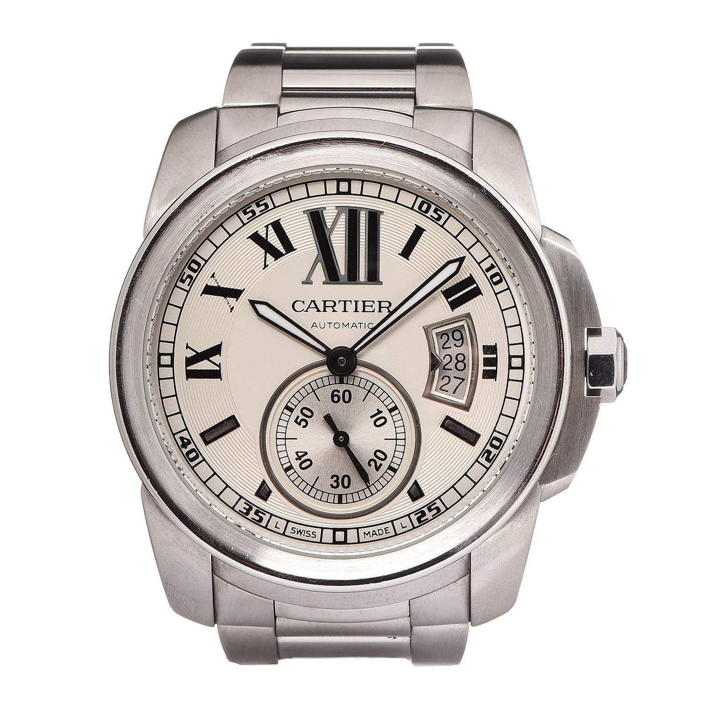Stainless Steel 42mm Calibre de Cartier Automatic Watch