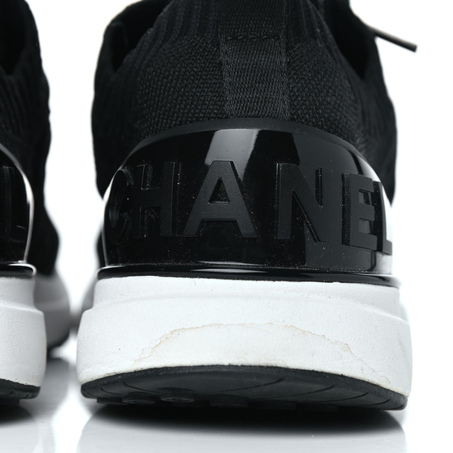 Fabric Logo Sneakers 38 Black