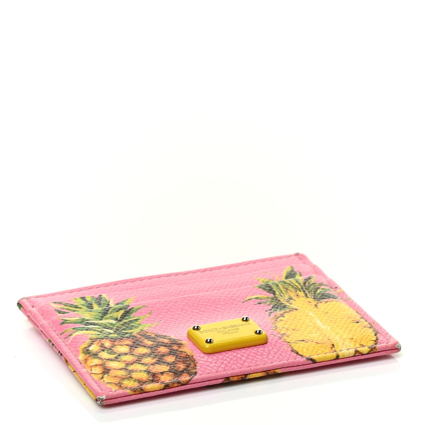 Dauphine Pineapple Print Card Holder Rosa