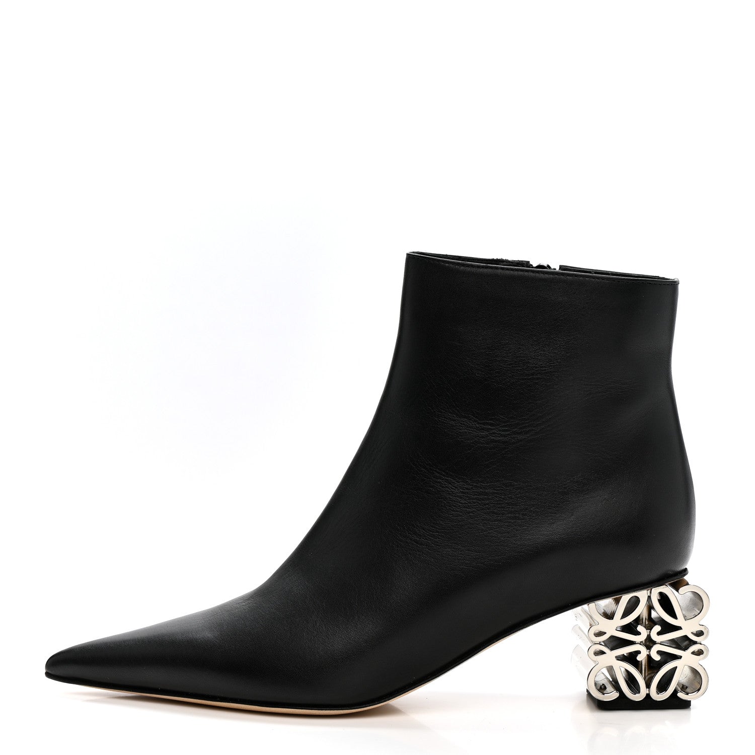 Loewe Calfskin Anagram Ankle Boots 37 Black 1 of 11