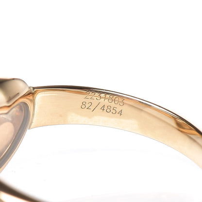 Chopard 18K Yellow Gold Diamond Happy Heart Ring 52 6 5 of 7