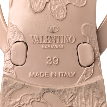 Valentino Garavani PVC Jelly Rockstud Bow Thong Sandals 39 Poudre 7 of 7