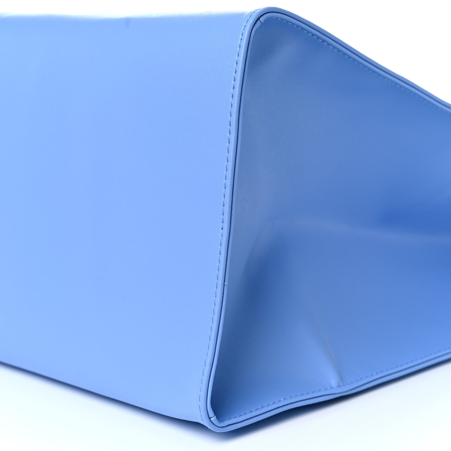 Vegan Leather Large Shopping Bag Cerulean