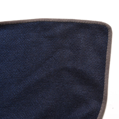 Hermes Cashmere Hand Woven Dip Dye Urga Blanket Bleu Violet 8 of 8