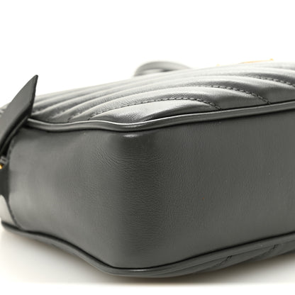 Saint Laurent Calfskin Matelasse Monogram Lou Camera Bag Storm 9 of 10
