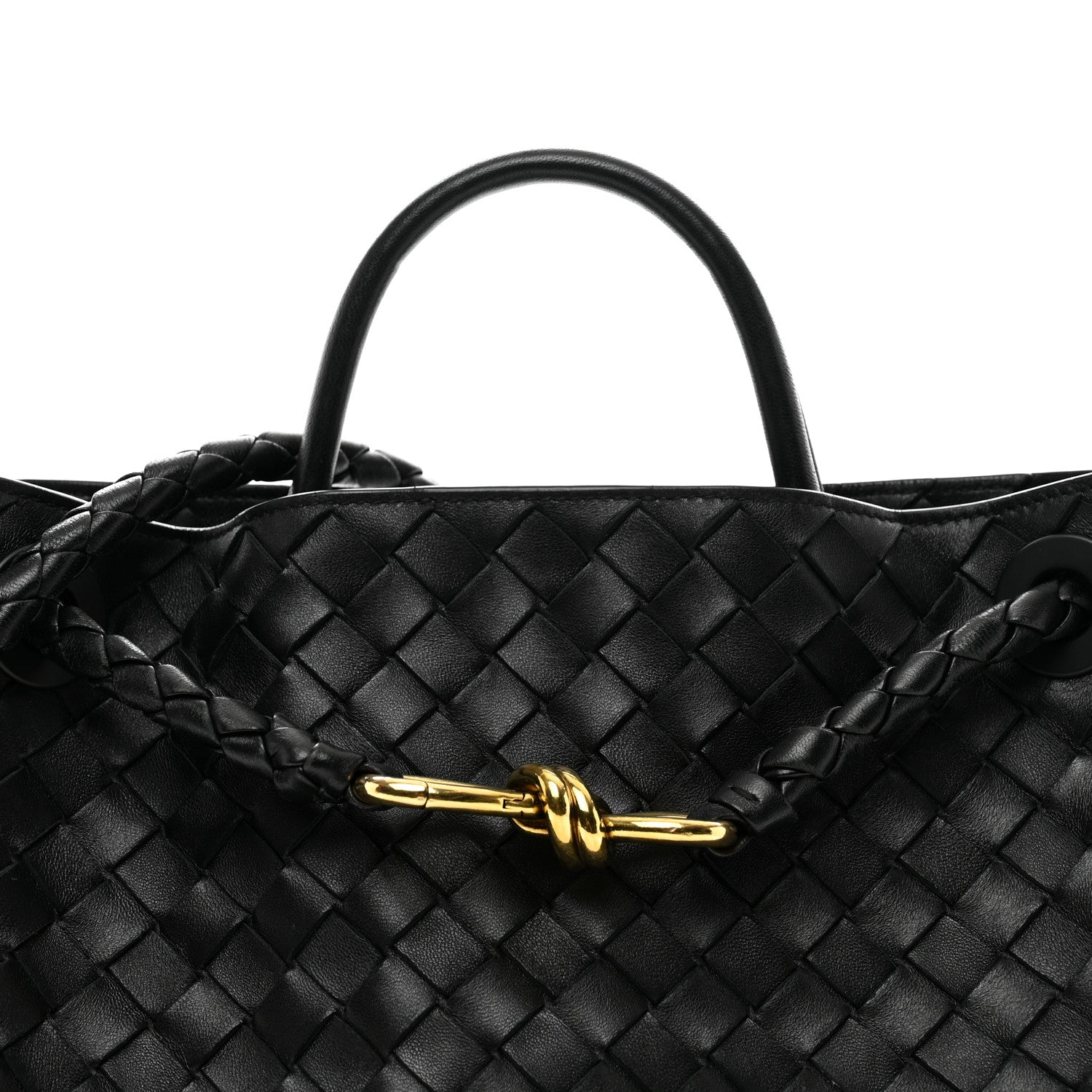 Bottega Veneta Nappa Intrecciato Medium Andiamo Shoulder Bag Black 5 of 10