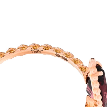Boucheron 18K Rose Gold Rhodolite Small Serpent Boheme Ring 59 8.75 6 of 7