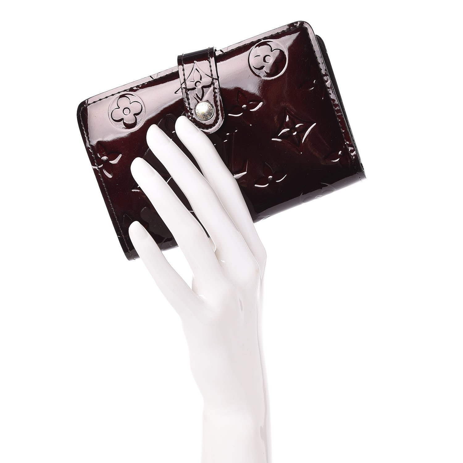 Louis Vuitton Vernis French Purse Wallet Amarante 2 of 8