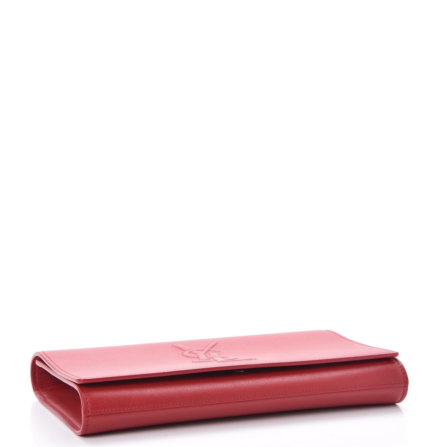 Calfskin Monogram Large Belle De Jour Clutch Red