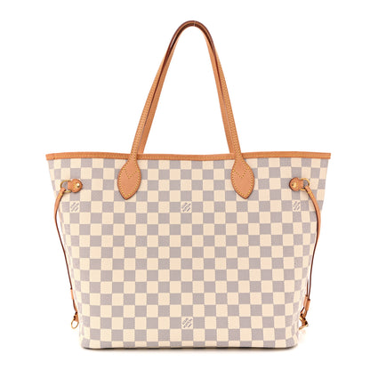 Louis Vuitton Damier Azur Neo Neverfull MM Rose Ballerine 1 of 13