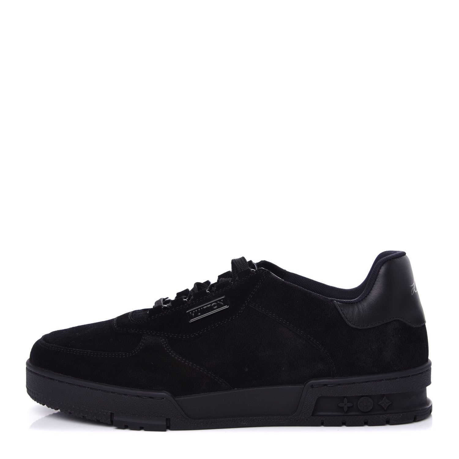 Louis Vuitton Suede Uniform Sneakers 7.5 Black 1 of 10