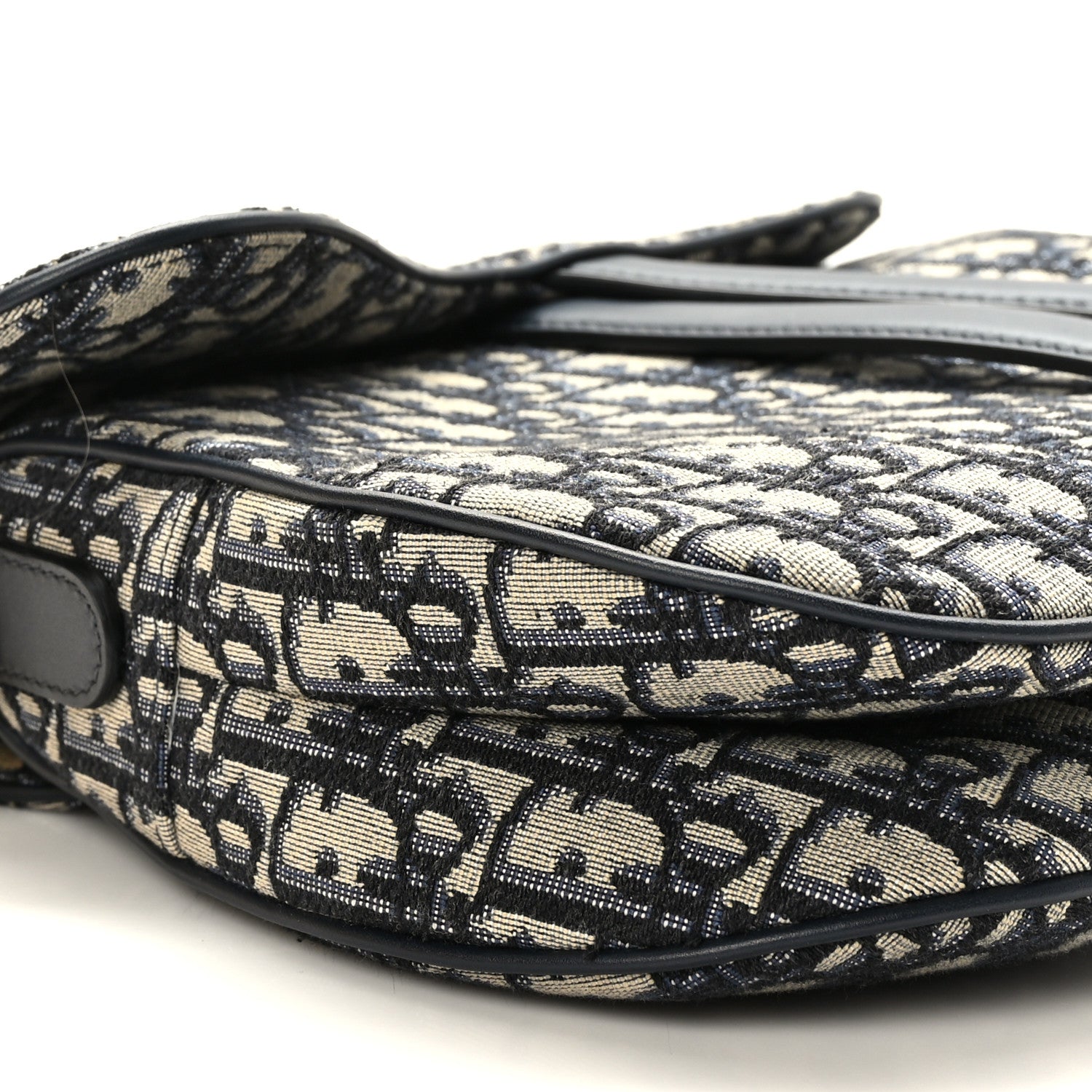 Christian Dior Oblique Saddle Bag Blue 8 of 9