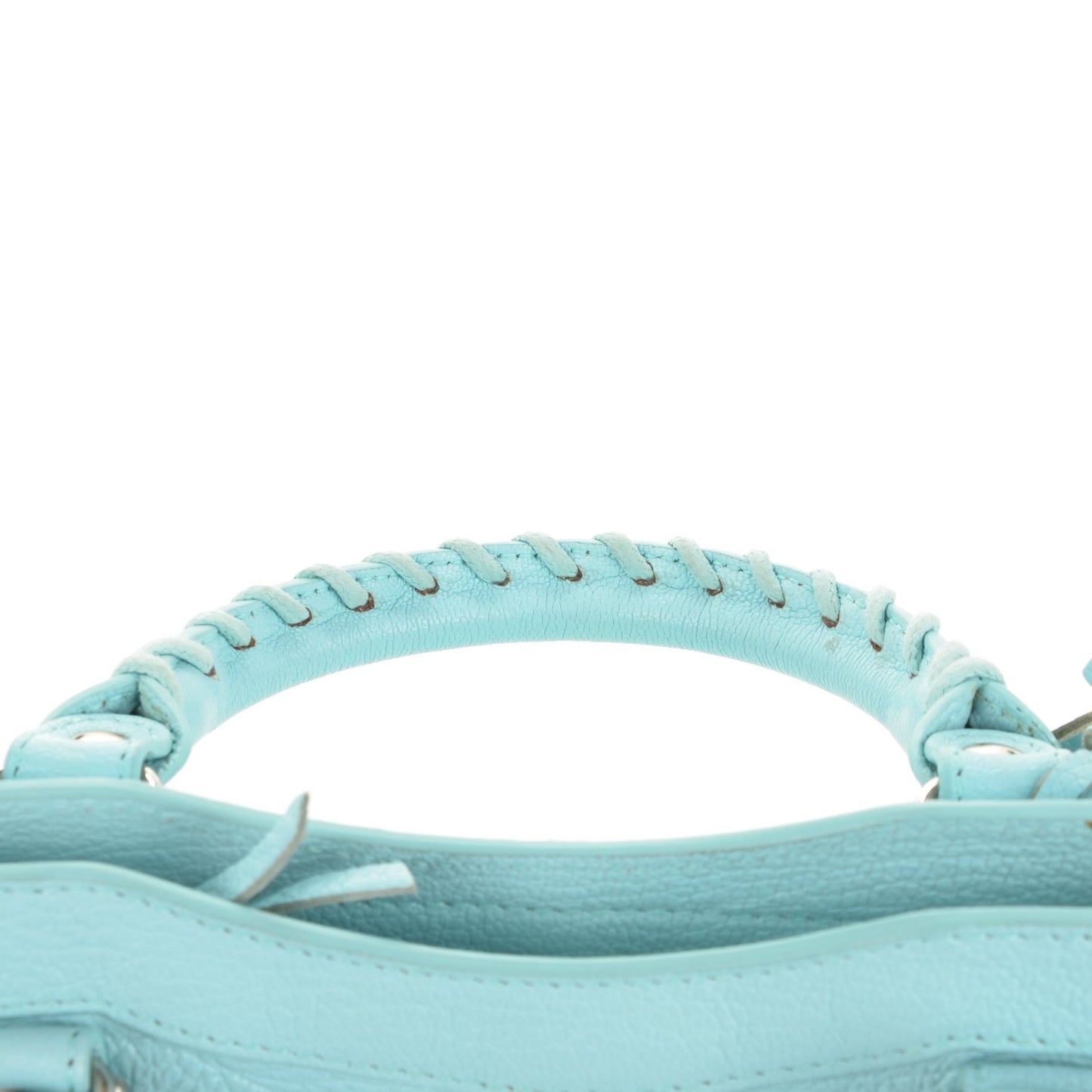 Chevre Silver Metallic Edge Hardware Classic Hardware Mini City Bleu Maldives