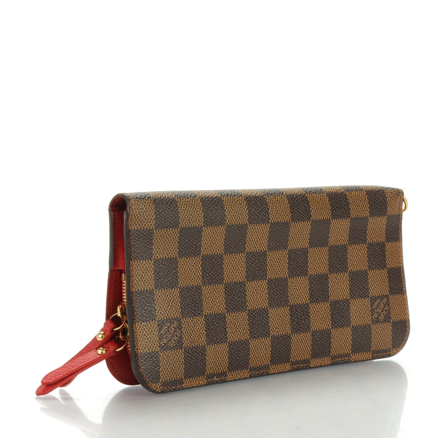 Louis Vuitton Damier Ebene Insolite Wallet Rouge 3 of 6
