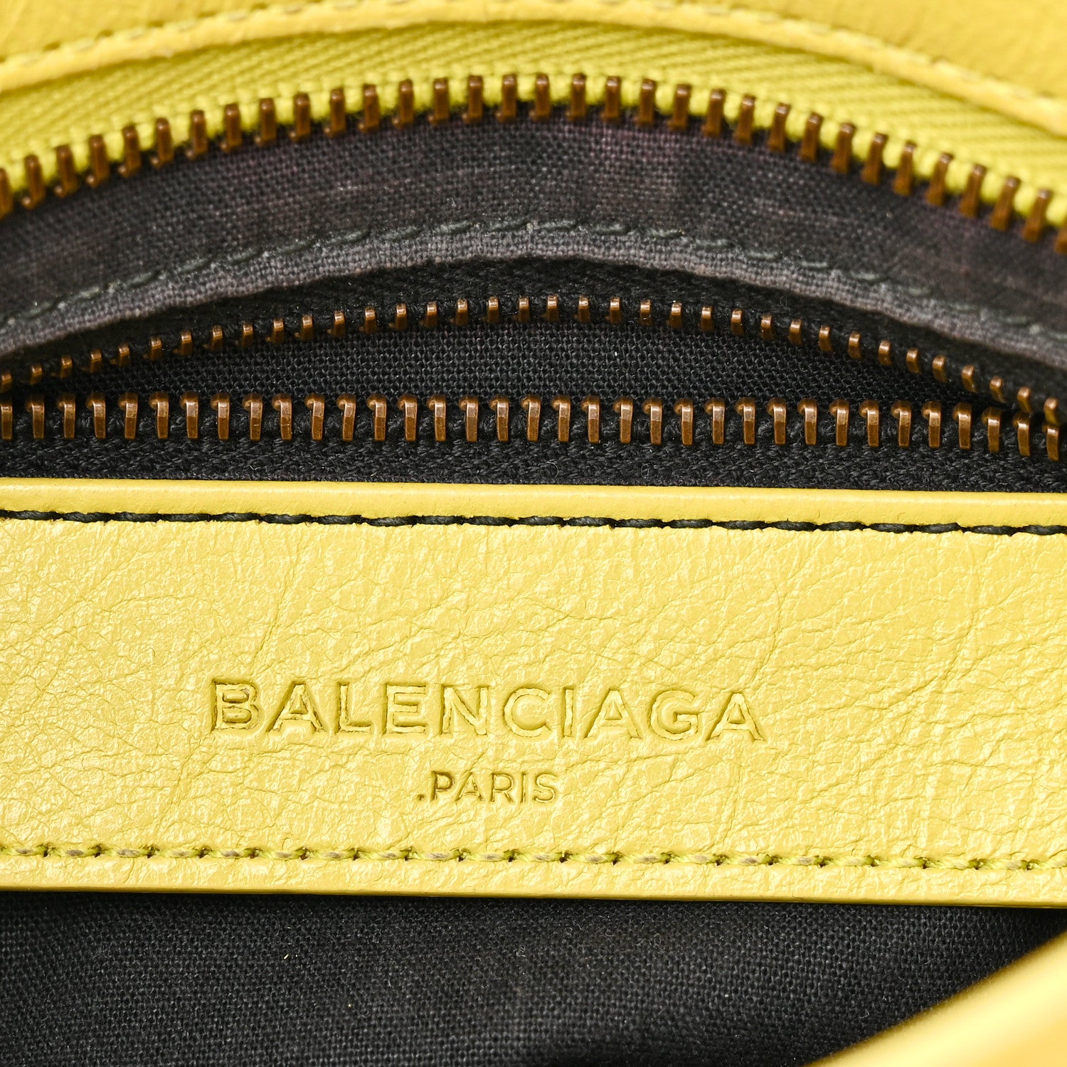 Balenciaga Agneau Classic Silver Hardware Mini City Jaune Poussin 7 of 11