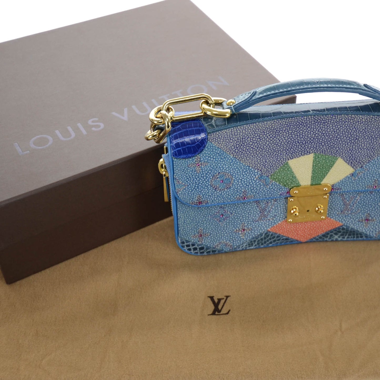 Stingray Shagreen Shoulder Bag