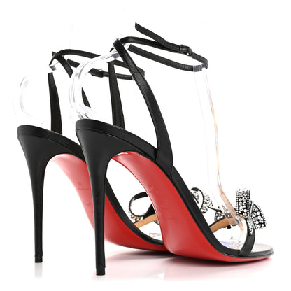 Christian Louboutin Kid Crystal Jewel Queen Sandals 40 Black 5 of 11