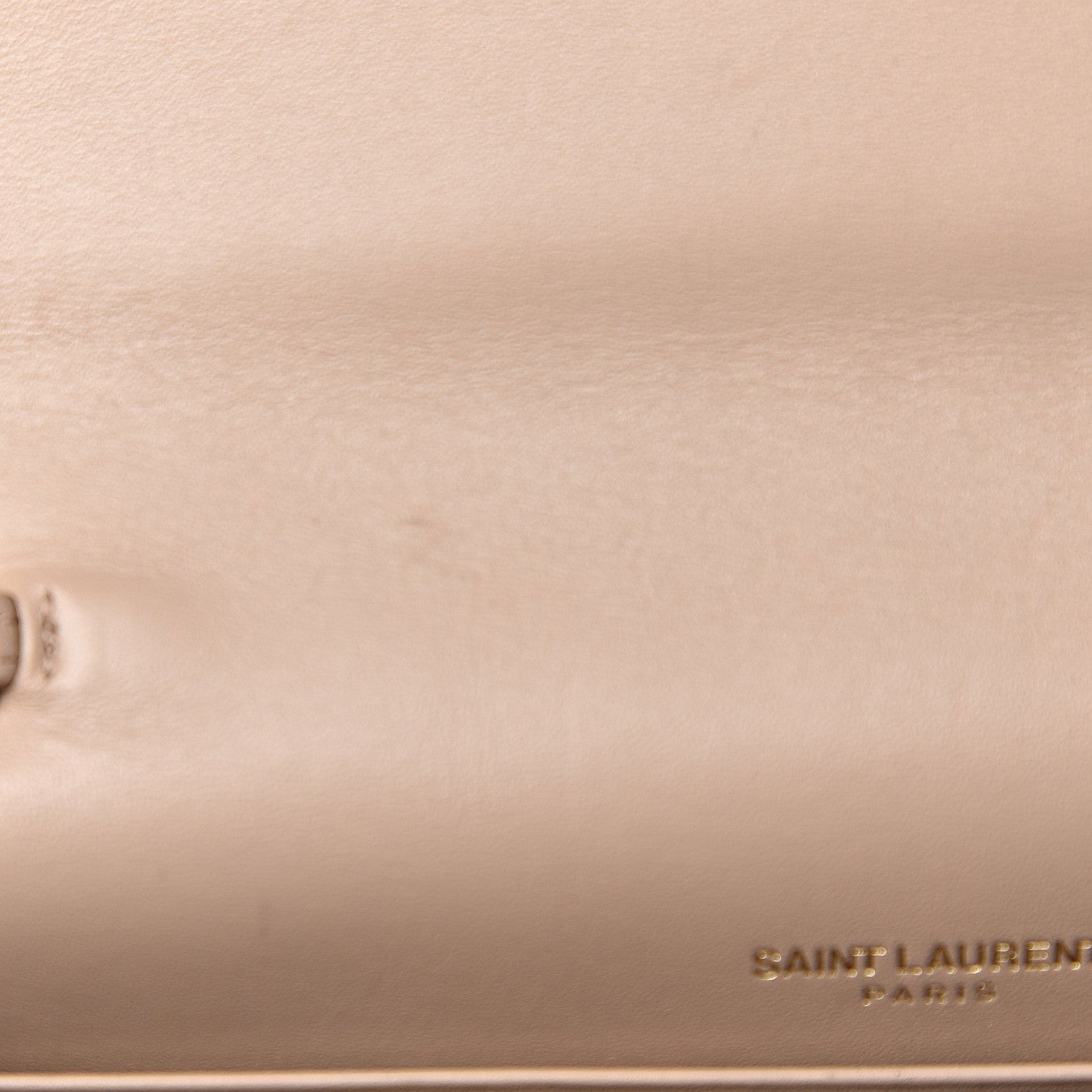 Saint Laurent Smooth Calfskin Classic Monogram Kate Tassel Chain Wallet Nude Powder 6 of 10