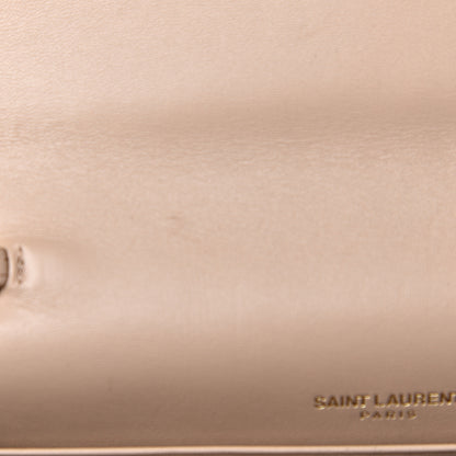 Saint Laurent Smooth Calfskin Classic Monogram Kate Tassel Chain Wallet Nude Powder 6 of 10