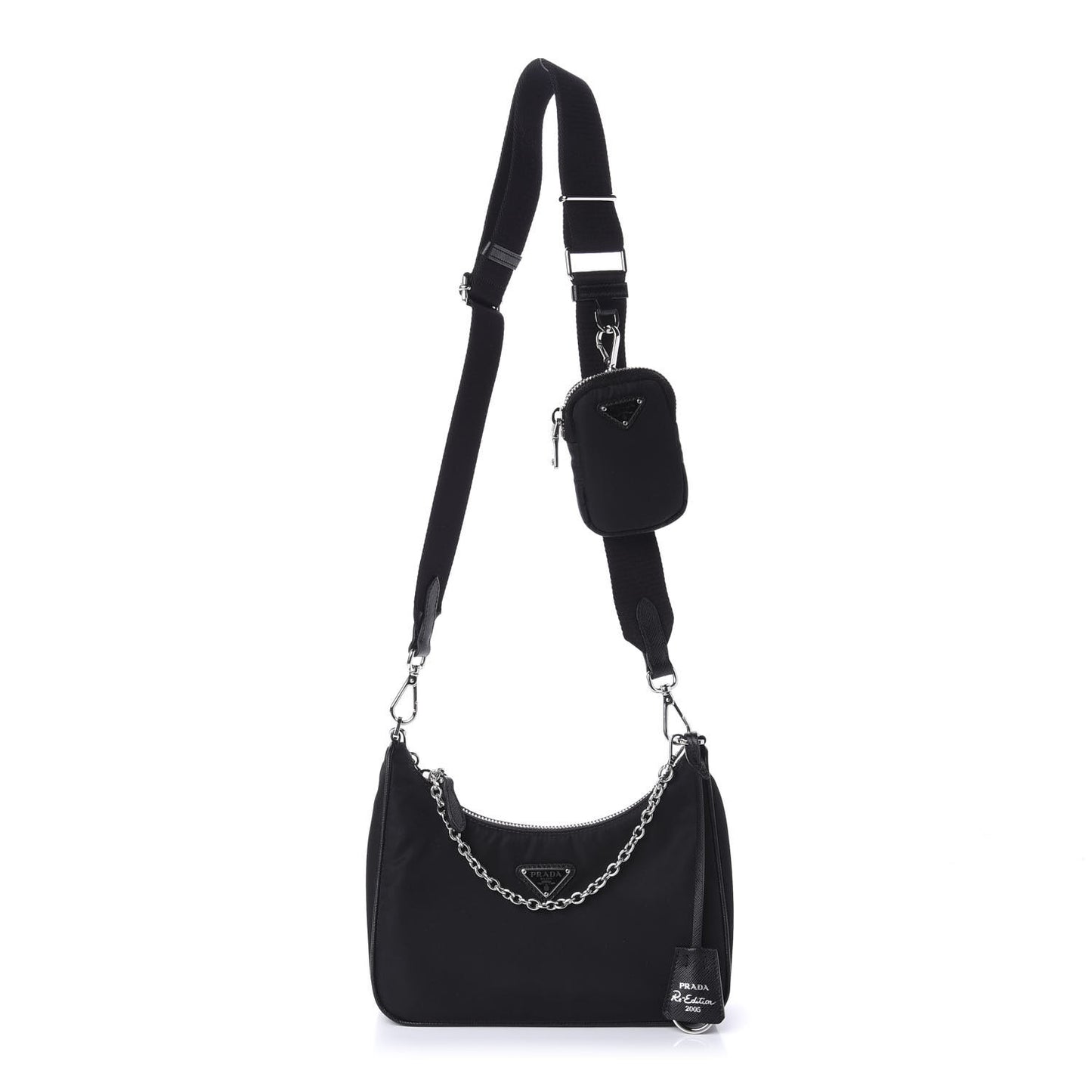 Nylon Re-Edition 2005 Shoulder Bag Black