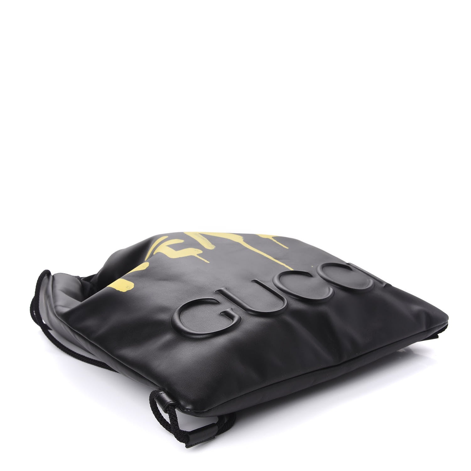Gucci Calfskin Small GucciGhost Drawstring Backpack Black 3 of 10