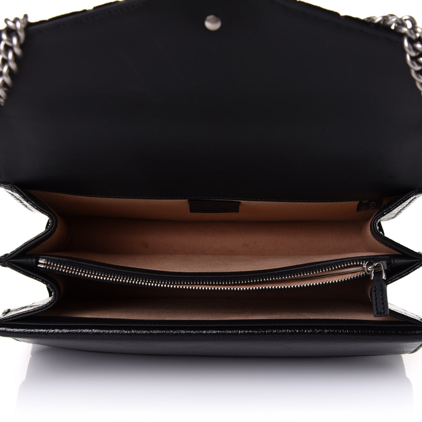 Velvet GG Monogram Small Dionysus Shoulder Bag Black