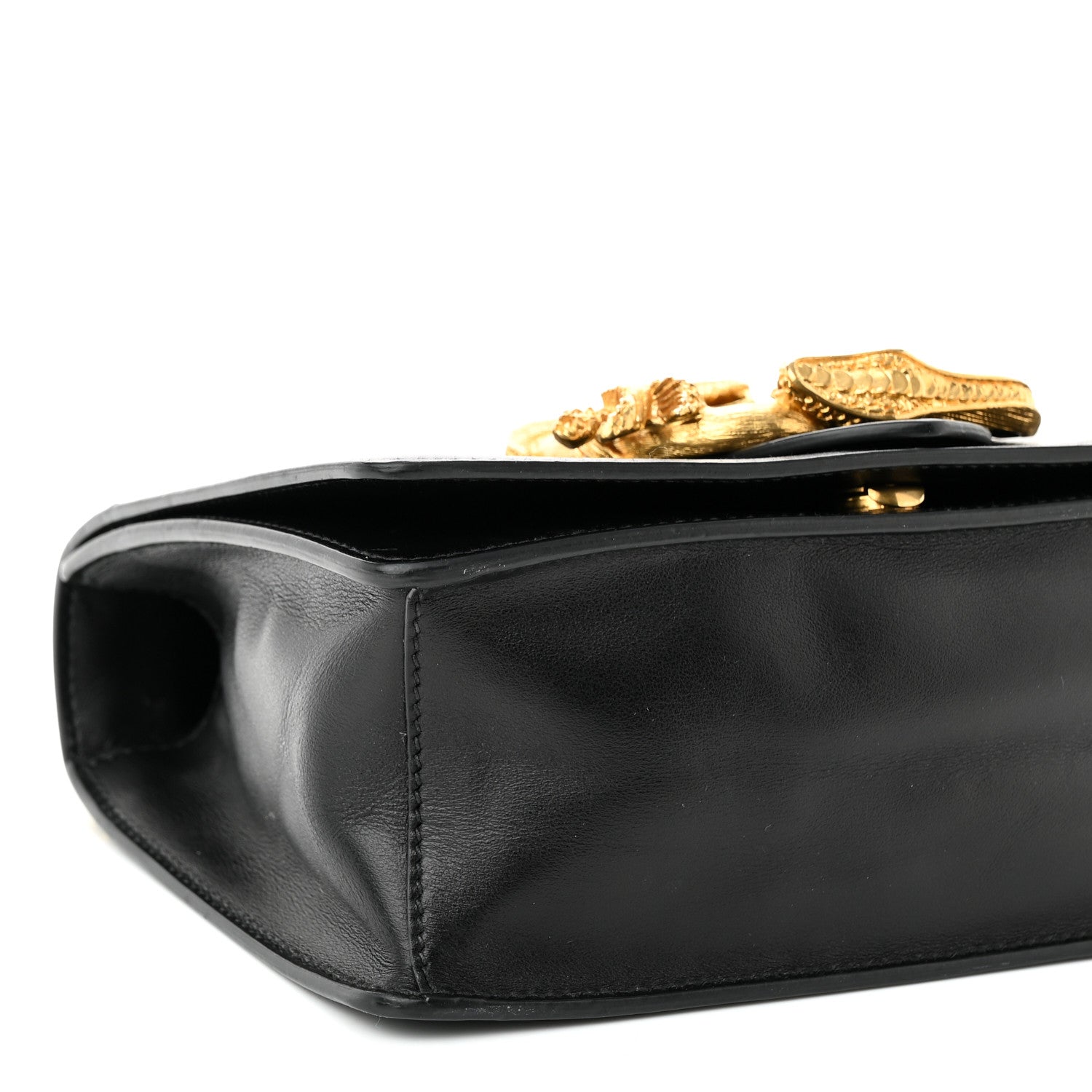 Prada City Calf Saffiano Animalier Cahier Bag Black 7 of 11