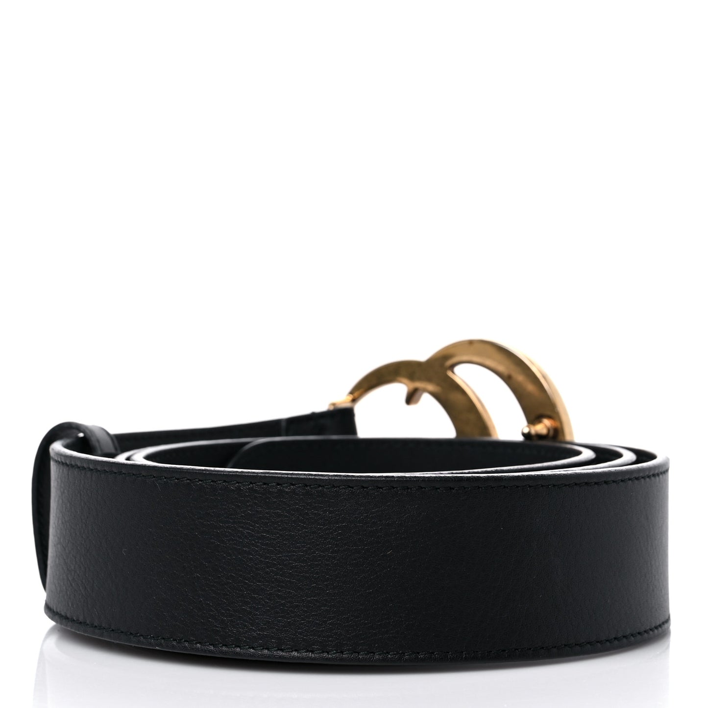 Moon Calfskin Double G 40mm Belt 105 42 Black
