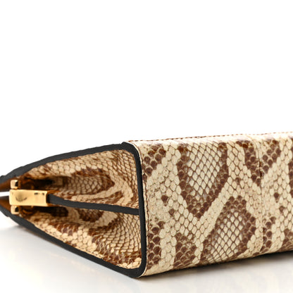 Gucci Raffia Elaphe GG Small Ophidia Chain Shoulder Bag Natural Cream Brown 9 of 10