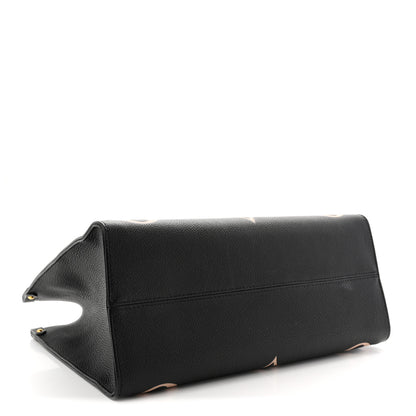 Louis Vuitton Empreinte Monogram Giant Onthego MM Black Beige 4 of 12